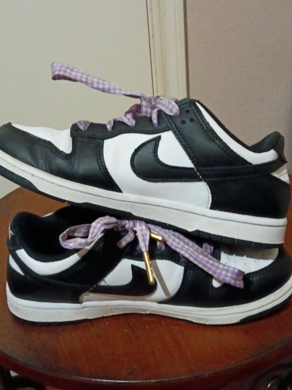 Nike Dunk Low Shoes Size 2.5Y Youth Black White Panda Dunks CW1588-100 Sneakers - Picture 13 of 14